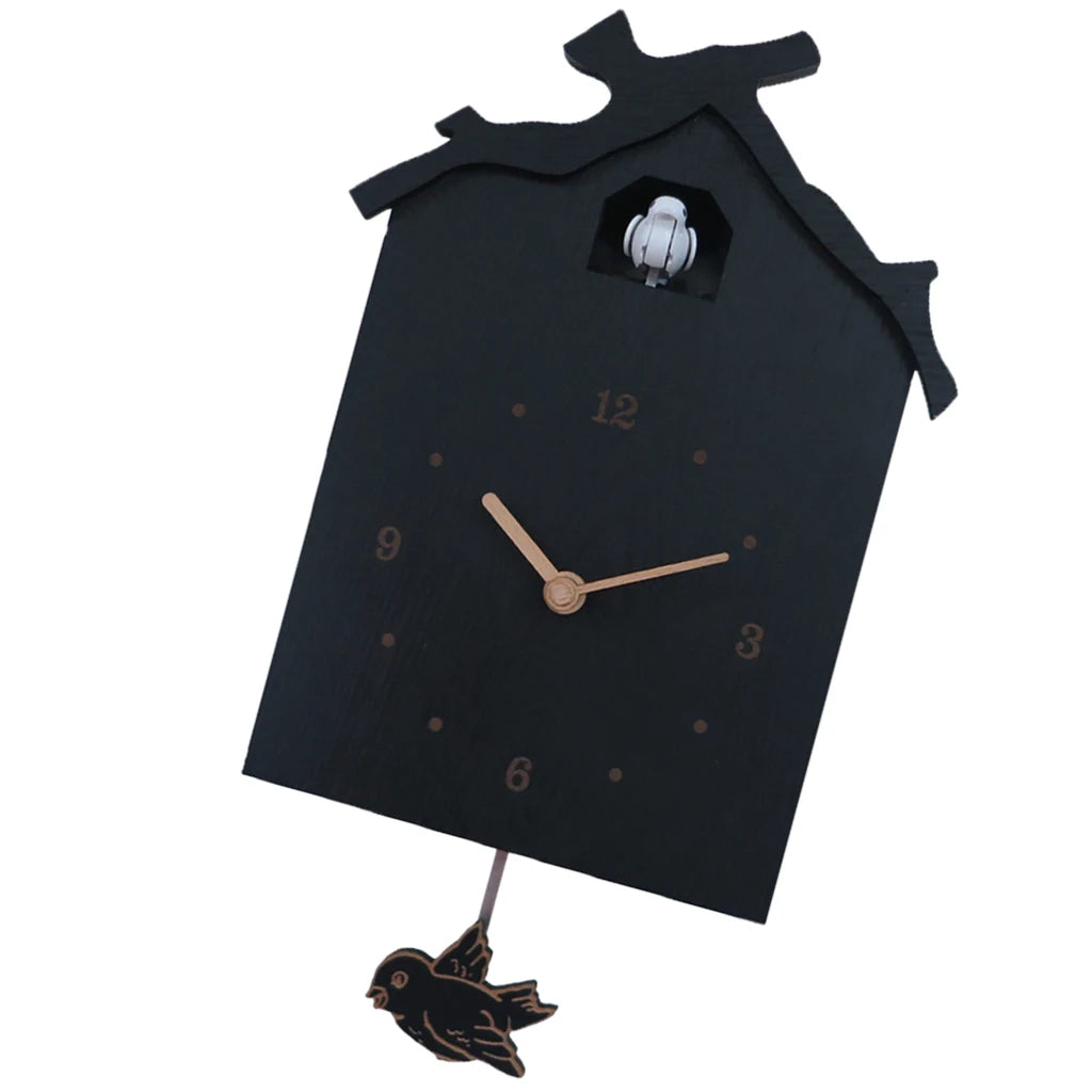 Orologio a cucù moderno nero