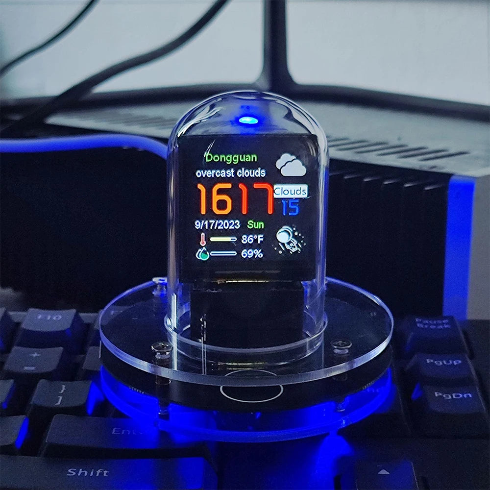 Orologio Nixie Mini stazione meteo