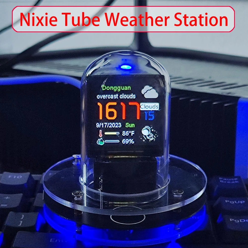 Orologio Nixie Mini stazione meteo