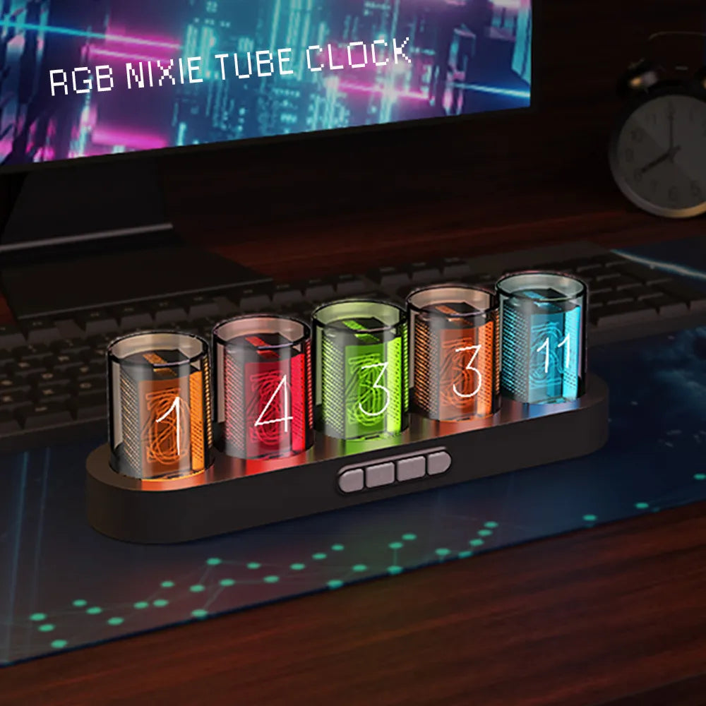 Orologio di design Nixie RGB