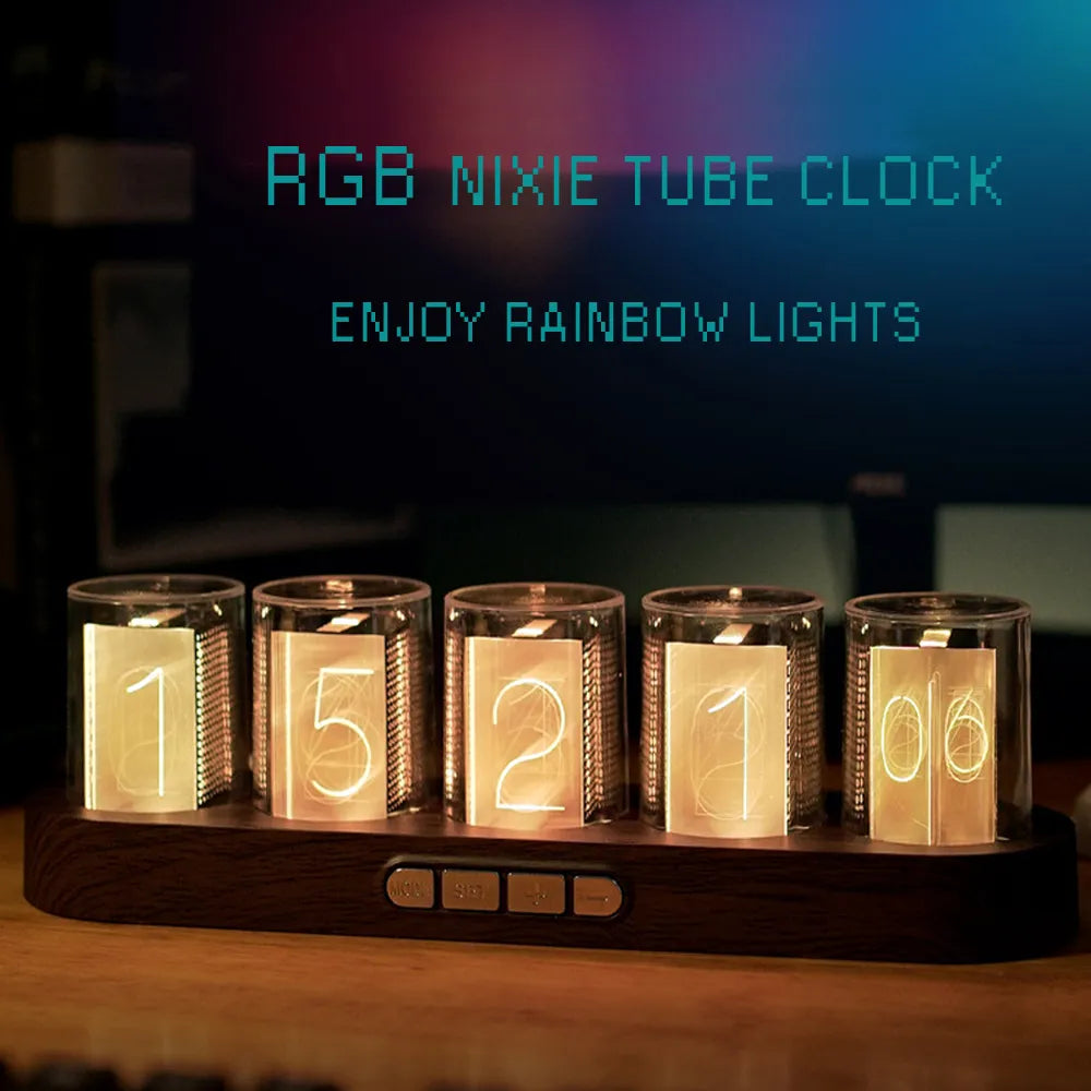 Orologio di design Nixie RGB