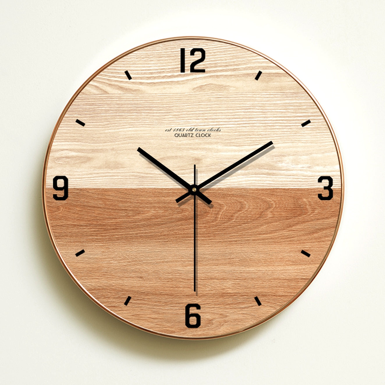 orologio da parete in legno